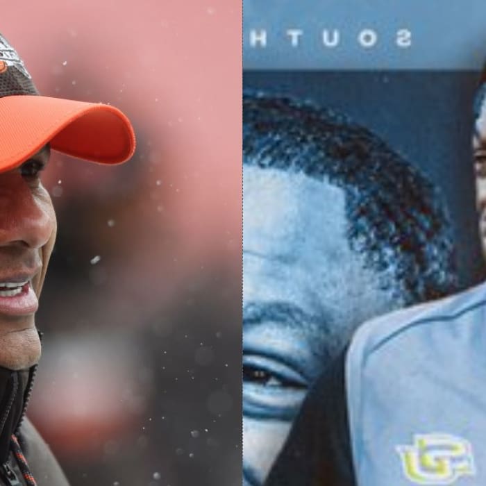 Hue Jackson and Eric Dooley